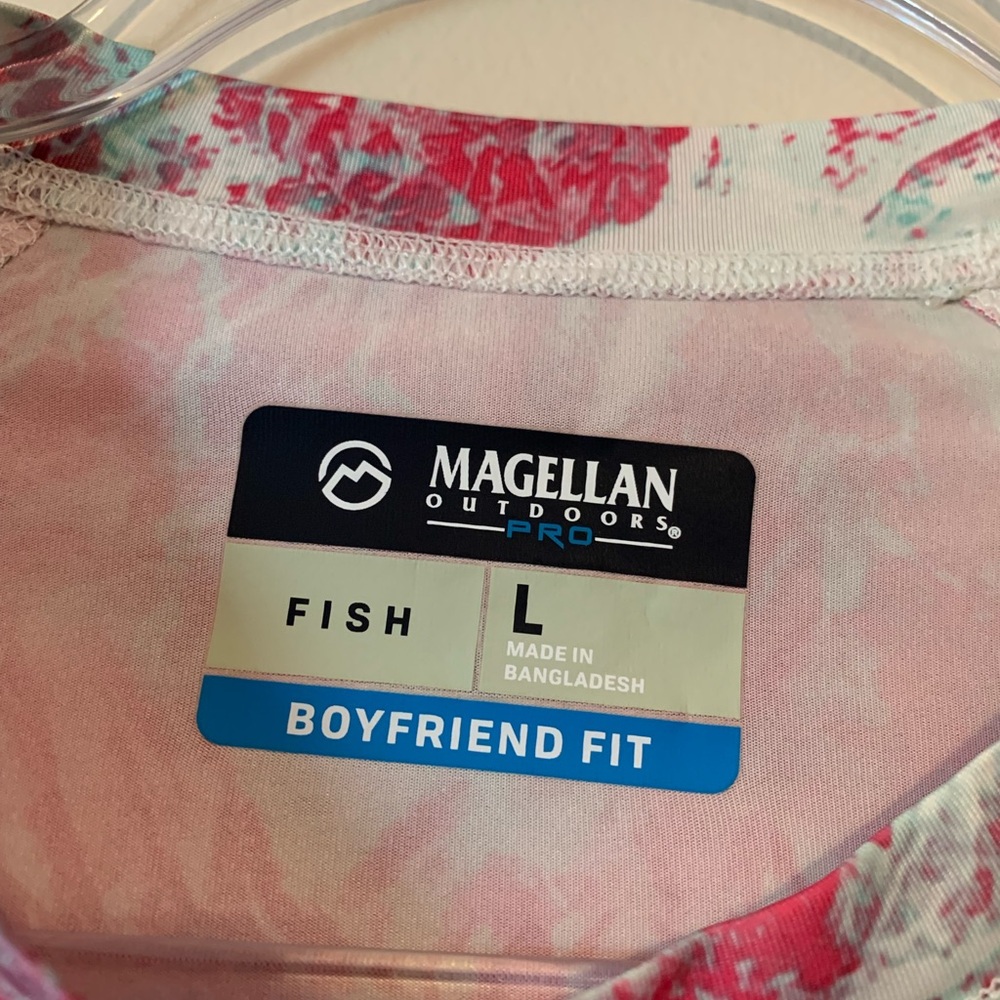 Magellan Outdoors Red and White Long Sleeve Tee - Picture 3 of 9